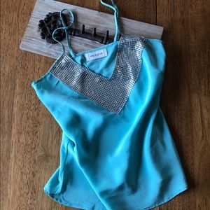 Meg and Ginger 100% silk tank top size XS